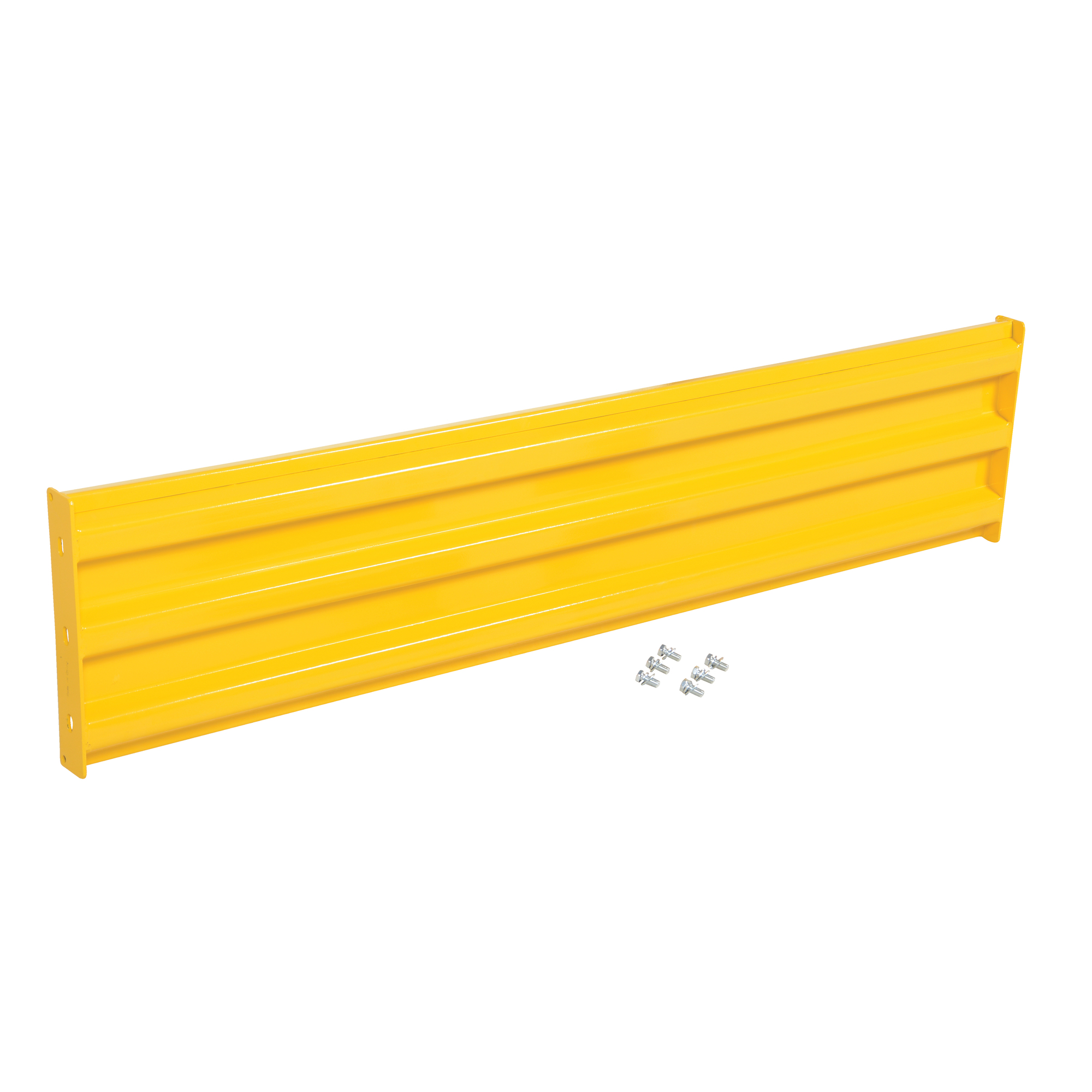 Vestil Steel 3 Ribbed Bolt On Style Guard Rail 65.875 In. Length Yellow